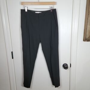 Everlane 100% Wool Black Tapered Dress Pants High Rise Minimalist Size 2